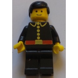 LEGO firec002 - Fire - Classic, Black Male Hair (3626ap01)