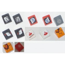 LEGO 54200 ou 50746 Slope Brick 31 1 x 1 x 2/3 (with sticker n°2)