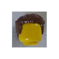 LEGO 23186 Minifig Hair Swept Left Tousled with Slight Widow's Peak and Short Sideburns