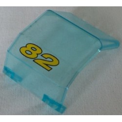LEGO 2483 Windscreen 4 x 4 x 3 & 2/3 Helicopter (with sticker)