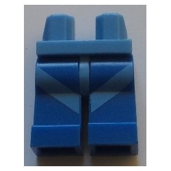 LEGO 970c07bd04 Minifig Hips and Legs with Medium Blue Diagonal Stripe