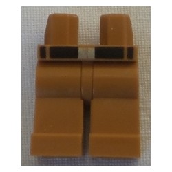 LEGO 970c00bd0731 Minifig Hips and Legs with Black Belt with Plain Silver Buckle