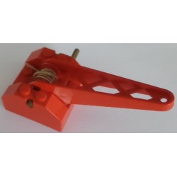 LEGO x559c01 Winch 4 x 4 x 2 with Sloped Top, Metal Handle, and Crane Arm (red drum)