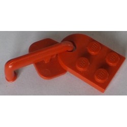LEGO 3176c01 Plate 3 x 2 with Hole and Hook (Permanent Assembly)