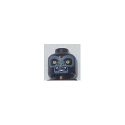 LEGO 3626cbd0970 Minifigure Head Dual Sided Alien Chima Gorilla, Closed Mouth / Open Mouth (Gorzan)