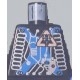 LEGO 973px394 Minifig Torso with Insectoids Logo and Hoses on Sides Pattern (without arms and hands)