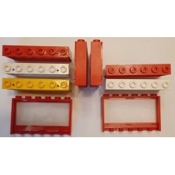 LEGO 604b Window 1 x 6 x 3 Panorama with or without Top Holes