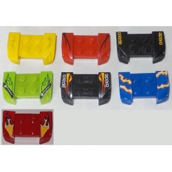 LEGO 44674 Car Mudguard 3 x 4 Overhanging (with sticker / stickers)