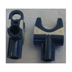 LEGO x1192cx2 Technic Connector 2 x 3 with Ball Socket and Axle Socket with White Rubber Insert (47326px2)