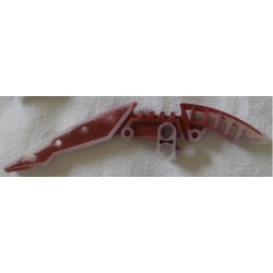 LEGO 44813bd01 Technic Bionicle Weapon Double Blade with Marbled Dark Red