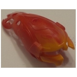 LEGO 64322bd02 Technic Bionicle Mask Berix with Marbled Trans-Red Pattern