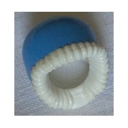 LEGO 95678bd05 Minifig Headgear Hood Fur-lined, Short with Medium Blue Hood Pattern