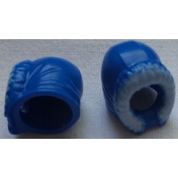LEGO 15541bd01 Minifig Headgear Hood Fur-lined, Short, Narrow Facial Opening, Bright Light Blue Fur Edge