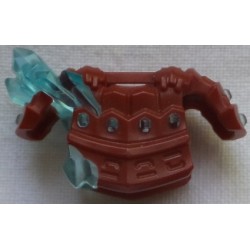 LEGO 41158bd01 Minifig Armor Breastplate with Shoulder Pads with Molded Trans-Light Blue Crystals