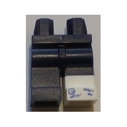 LEGO 970c00bd0493 Hips and Legs with White Cast with Blue and Black Writing on Left Leg Pattern