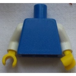 LEGO 973c00 Minifig Torso (with White Arms and Yellow Hands, 970c001)