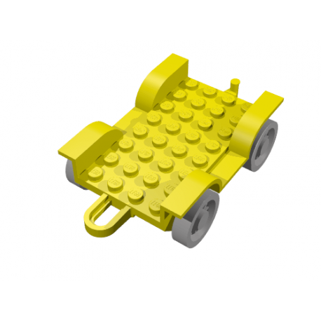 LEGO 4796C01 Fabuland Car Chassis 8 x 6 (Complete)