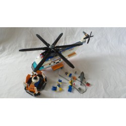 LEGO System 7738 Hélicoptère des garde-côtes 2008 quasicomplet