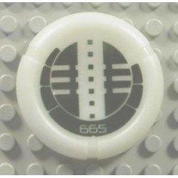 LEGO 32533px3 Technic Bionicle Kanoka Disc with Black Onu-Metru Pattern