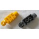LEGO 47454 Technic Brick 2 x 3 with Holes, Horizontal Click Rotation Hinge, and Socket