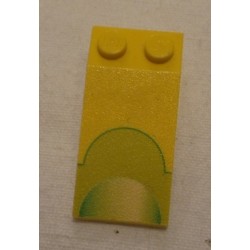 LEGO 30363px2 Slope Brick 18 4 x 2 with Green Halfcircles Pattern