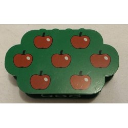 LEGO 6214px2 Brick 2 x 8 x 4 with Curved Ends with 7 Apples Pattern