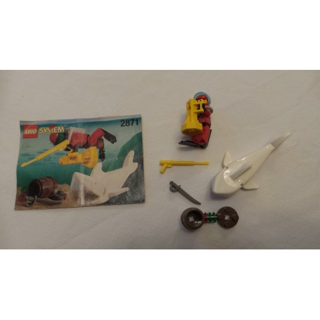 LEGO 2871 Diver and Shark (1997) with instructions