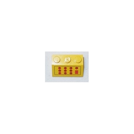 LEGO 3038px2 Slope Brick 45 2 x 3 with Red and Black Cash Register Pattern