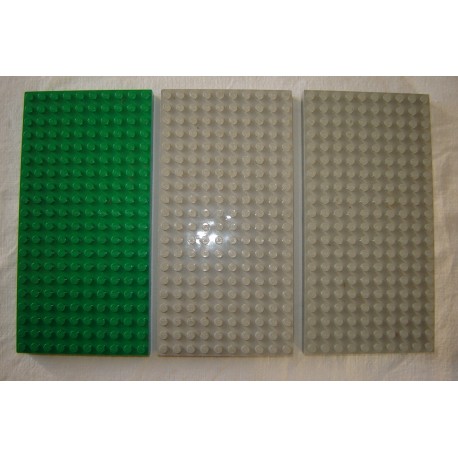 LEGO 700ed Brick 10 x 20 with Bottom Tubes in single row around edge, with '+' Cross Support