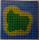 LEGO 3867p01 Baseplate 16 x 16 with Island and Water Pattern