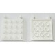 LEGO 11399 Plate Special 4 x 4 with Clips Horizontal (thick open O clips)