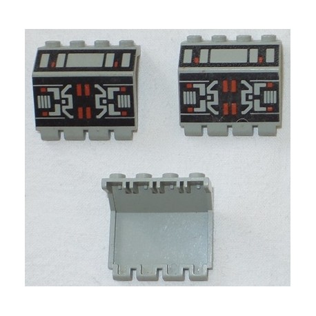 LEGO 2582p68 Hinge Panel 2 x 4 x 3 & 1/3 with MTron Pattern
