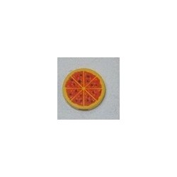 LEGO 4150p02 Tile 2 x 2 Round with Pizza Pattern