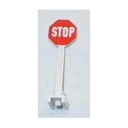 LEGO 739p01 Roadsign Octagonal with Stop Sign