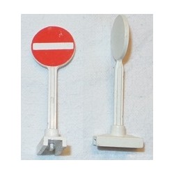 LEGO 7284 Roadsign Round with No Entry Sign Pattern