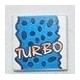 LEGO 3068bpx22 Tile 2 x 2 with Yellow Turbo, Blue Background and Black Spots Pattern