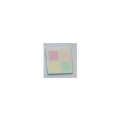 LEGO 3068bpx119 Tile 2 x 2 with Four Pastel Squares Pattern