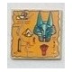 LEGO 3068bpx19Tile 2 x 2 with Orange Map and Hieroglyphs, 40 Pattern