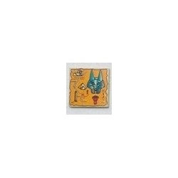 LEGO 3068bpx19Tile 2 x 2 with Orange Map and Hieroglyphs, 40 Pattern