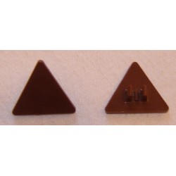 LEGO 892 ou 30259 Roadsign Clip-on 2.2 x 2 2/3 Triangular