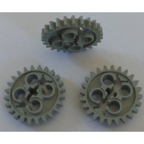 LEGO 3648a ou x187 Technic Gear 24 Tooth with Three Axleholes