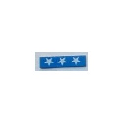 LEGO 2431p06 Tile 1 x 4 with 3 White Stars Pattern