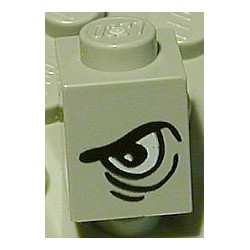 LEGO 3005px3 Brick 1 x 1 with Grim Left Eye Pattern