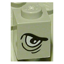 LEGO 3005px4 Brick 1 x 1 with Grim Right Eye Pattern