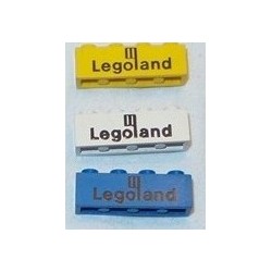 LEGO 3010p30 Brick 1 x 4 with Legoland-Logo Black