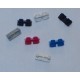 LEGO 3937 and 3938 Hinge 1 x 2 Base and Top (3937c01, complete, same color)
