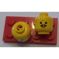LEGO 3626bp03 Minifig Head with Standard Grin and Pointed Moustache Pattern
