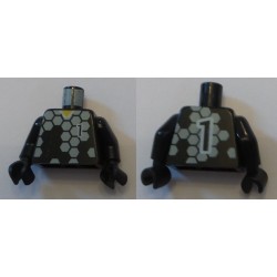 LEGO 973px217 Minifig Torso with Gray Hexagons and 1 Pattern Front and Back