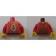 LEGO 973px220 Minifig Torso with Black Fading Stripes and 4 Pattern Front and Back