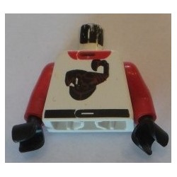 LEGO 973px711 Minifig Torso with Black Scorpion Pattern